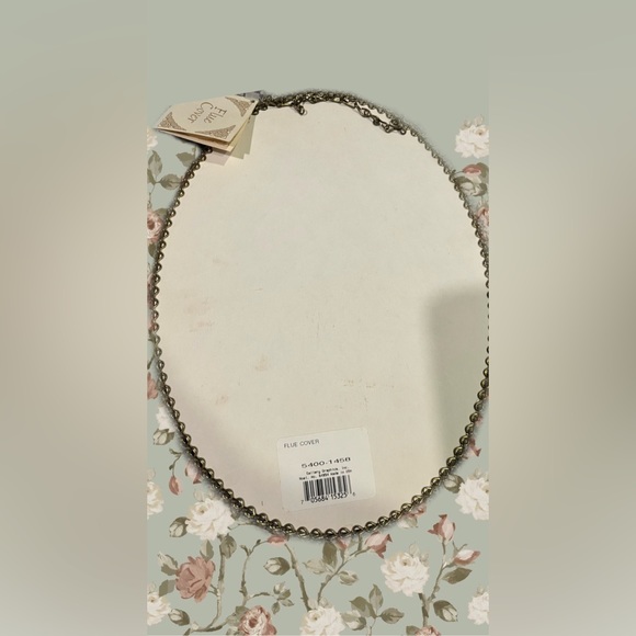 NWT Shabby Victorian Lady Woman Oval Picture Frame Gold Chain Wall Hanging Flue - Picture 8 of 11